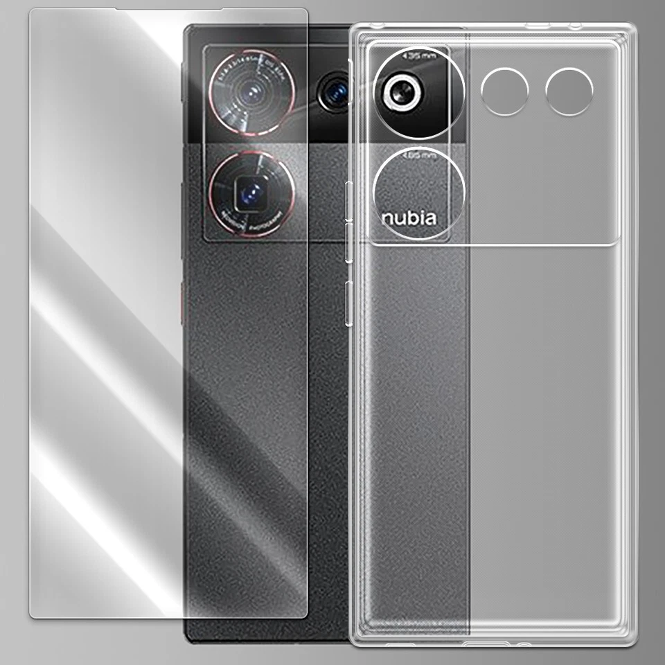 Funda protectora de pantalla de vidrio templado premium de silicona para ZTE Nubia Z50 Ultra 5G Foto 1 de 1