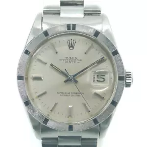 ROLEX Oyster Perpetual Date 1501 No. 25 Automatic Winding Silver Dial Size 34mm - Picture 1 of 13