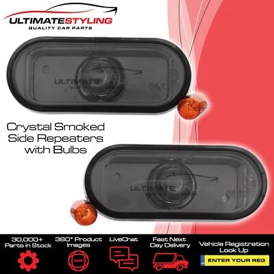 Seat Alhambra 1996-2004 Cristal Fumê Piscas Laterais Repetidores Par de Indicadores - Imagem 1 de 4