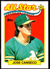 JOSE CANSECO 1989 Topps Tiffany Baseball All-Star #401 Oakland Athletics LIM ED!