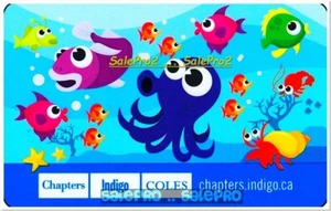 CHAPTERS INDIGO COLES UNDERWATER WORLD FISH & OCTOPUS COLLECTIBLE GIFT CARD - Picture 1 of 2