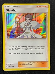 Diantha - 105/131 Verbotenes Licht (Pokemon) Holo Rare - LP - Bild 1 von 2