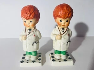 Vintage Goebel Porcelain Hummel Trouble Shooter Red Head Boy Doctor - Picture 1 of 12