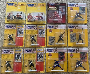 Hockey Starting Lineup SLU 1990s Vintage Kenner Figures - Mario Lemieux Goalies