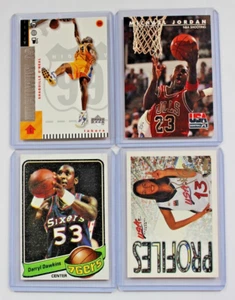 Lotto di 4 carte da basket vintage (1979-1999) SHAQ, D. Dawkins, MJ.. - Foto 1 di 11
