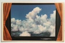 Postcard American Airlines Route of Flagships window view clouds airline issue