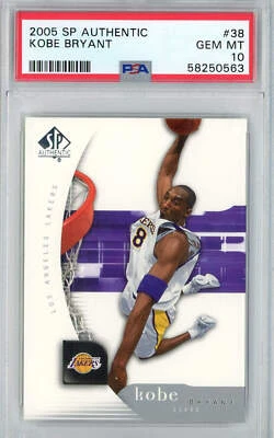 Graded 2005 Upper Deck SP Authentic Kobe Bryant #38 Basketball Card PSA 10 Gem - Image 1 of 2