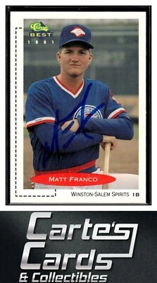 Matt Franco 1991 Classic Best #134 Spirits TTM/IP Signed Autographed - Image 1 of 2