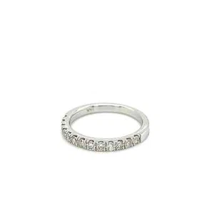 14K Weißgold Band mit 13 Diamanten - Bild 1 von 3