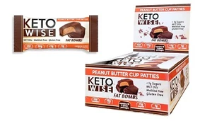 Keto Wise Fat Bombs - Peanut Butter Cup Patties 16 Ct - Picture 1 of 1