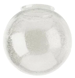 3-1/4-Inch Handblown Clear Seeded Glass Globe - Picture 1 of 1