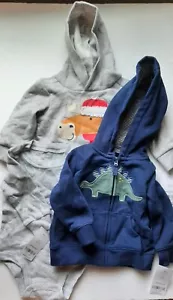 Carters Baby Junge 6 Monate Hoodie Set Neu mit Etikett Dinosaurier Elch - Bild 1 von 4