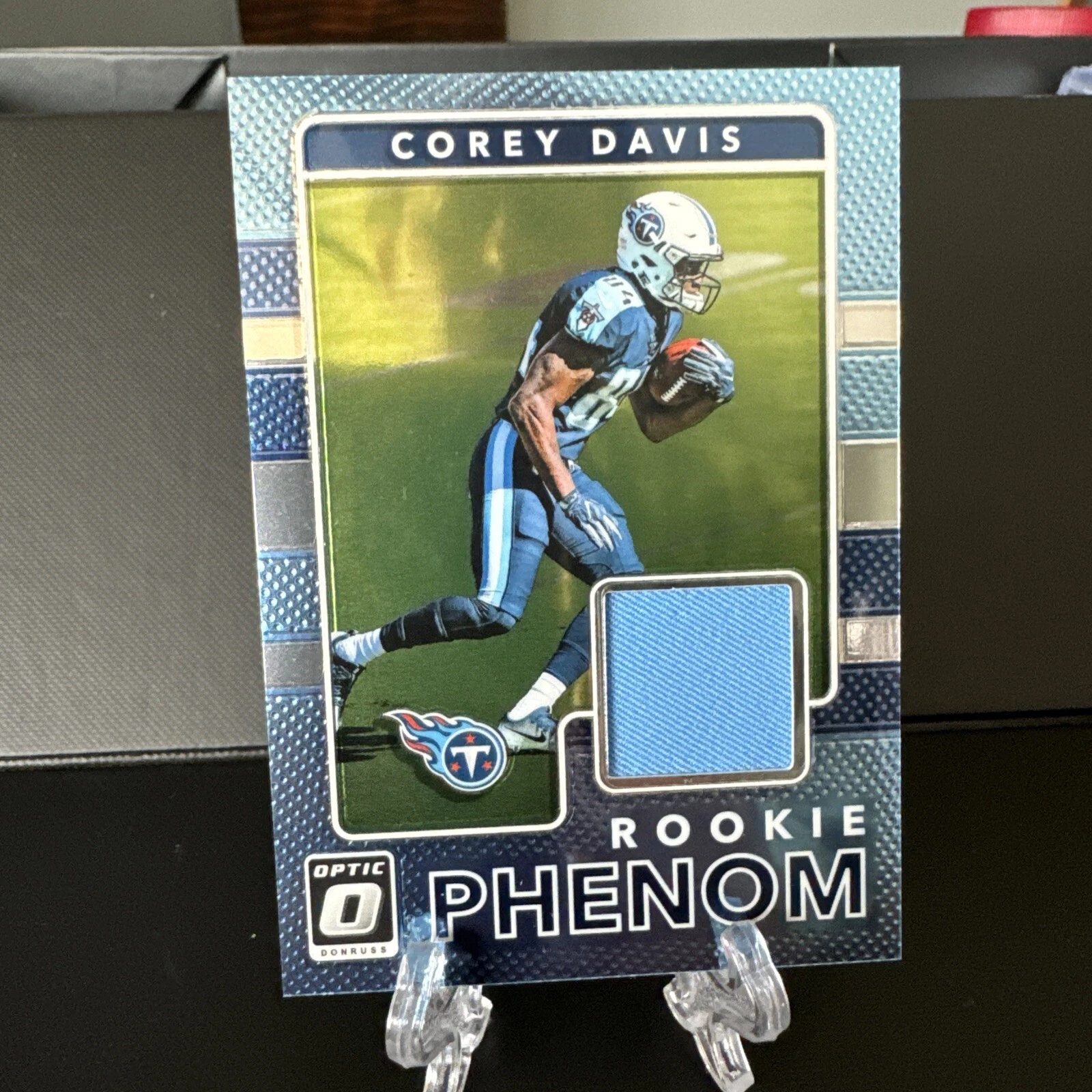 COREY DAVIS 2017 Donruss Optic Rookie Phenom Jersey Patch Relic #3 Titans