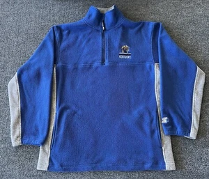 Kentucky Wildcats Y2K Starter 1/4 Zip Pullover Blue Gray Fleece Sweater Mens M - Picture 1 of 12