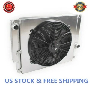 For 1988-1999 BMW E30 3-Series 325i 325is 325iX MT Aluminum Radiator+Shroud+Fan - Picture 1 of 8