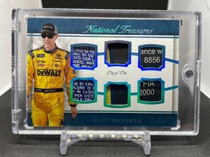 2017 NATIONAL TREASURES MATT KENSETH SIX WAY SWATCHES LAUNDRY TAG FIRESUIT #1/1