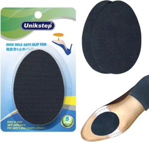 5 Pairs Non-Skid Shoe Sole Grips, Self-Adhesive Rubber Pads for Anti-Slip Protec - Picture 1 of 7