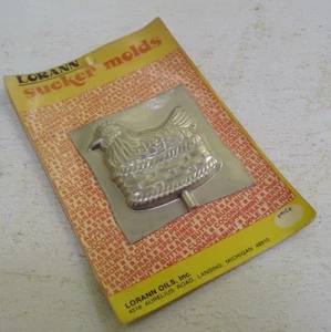 NOS Lorann Chicken Hen Sucker Lollipop Candy Mold Country Farm  SEALED Vintage - Picture 1 of 6