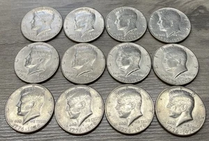 1976 Kennedy Half Dollar (12 coins) 1776-1976 Bicentennial Coins-free Shipping - Picture 1 of 2