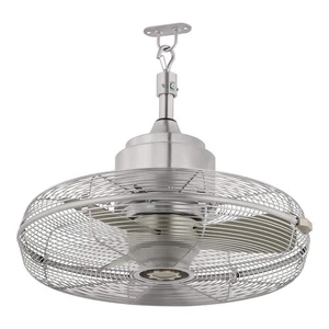 Hampton Bay Conyer 20 in. Indoor/Outdoor 3-Speed Fan Silver w/ Hanging Hook - Picture 1 of 12