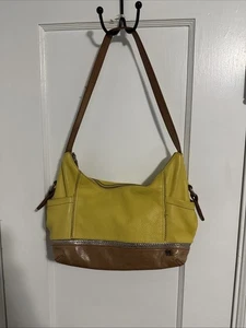 Borsa a tracolla The Sak Kendra Hobo vera pelle gialla - Foto 1 di 6