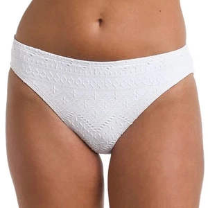 Bikini hipster con textura de sal para mujer La Blanca parte inferior blanca talla 10 - Imagen 1 de 2