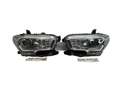 2016 2022 TOYOTA TACOMA RIGHT & LEFT LED HEADLIGHT PAIR OEM - Image 1 of 4