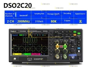 Hantek DSO2C20 2CH Digital Storage Oscilloscope Signal Generator 200Mhz 2GSa/s - Picture 1 of 1