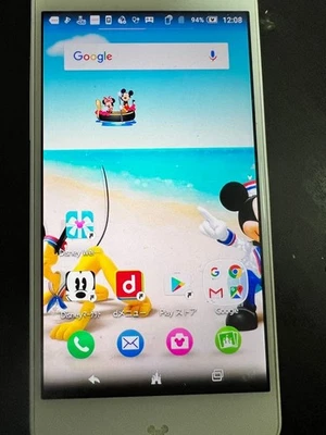 SHARP Disney Mobile on docomo DM-01J Blue used - Image 1 of 4