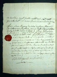 Documents original manuscrits provenant de l'Abbaye de femmes de Fontrevault - Bild 1 von 4