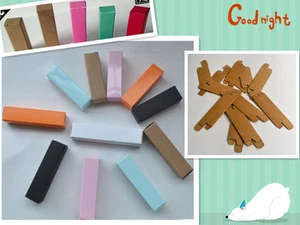 20 GIFT BOX 4 SIZE LIP BALM INHALER SPRAYER TWIST PEN PAPER WRAP KRAFT COLOR DIY - Picture 1 of 5