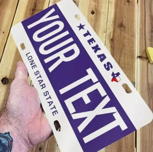 Completely Customized License Plate Personalized 12"x6" Size - Picture 1 of 4