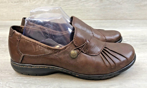 Scarpa mocassino New Balance Cobb Hill Paulette CAG01BR donna 9 W pelle marrone slip on