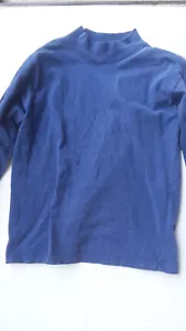 All Points Vintage blaues Mock Neck Top mit Schulterpolstern Gr. M - Bild 1 von 6