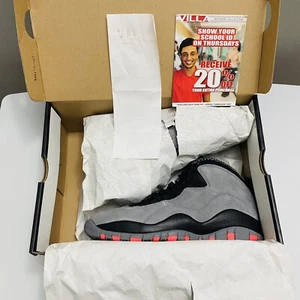2013 Nike Air Jordan 10 Retro 310805-023 Cool Grey/Infrared~Black Men's Size 8 - Picture 1 of 12