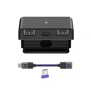 Schwarze magnetische Type-C-Ladestation für RAZER COBRA PRO/BASILISK V3 PRO Maus - Bild 1 von 16