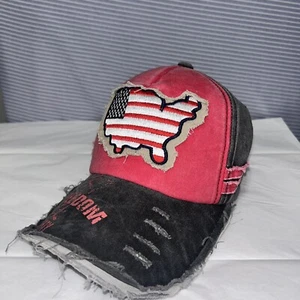 BJB Baseball Hat Freedom Liberty Adjustable USA Map - Picture 1 of 5