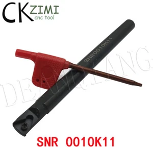 1 × SNR 0010K11 10 × 125 mm CNC soporte de herramienta de torneado de torno, para inserciones de 11 IR - Imagen 1 de 7