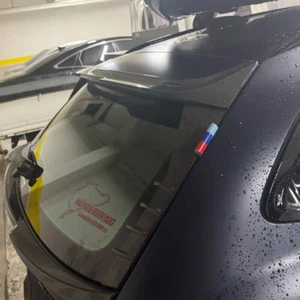 Passend für BMW M3 G81 2021-2024 Echt Kohlefaser Heck Dach Spoiler Top Fenster Flügel - Bild 1 von 12