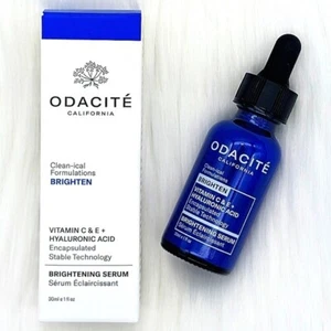 ODACITE Vitamin C & E + Hyaluronsäure aufhellendes Serum - 1 Unze volle Größe - NEU - Bild 1 von 2