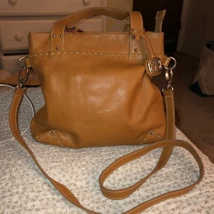 Tosca Blu Cognac Brown Double Handle Handbag Convertible Crossbody Tote (I) - Picture 1 of 10