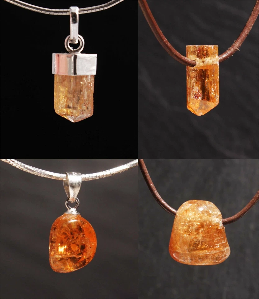 Unikat Edelstein Anhänger Imperialtopas Topas Goldtopas für Ketten Steinschatz - Bild 1 von 1