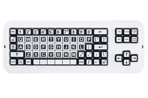 Clevy Contrast Keyboard - USB Large Print Keyboard to Help Visually Impaired - Picture 1 of 5