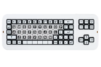 Clevy 3 Contrast Tri-Mode Keyboard - Bluetooth & USB Large Print Keyboard - Image 1 of 4
