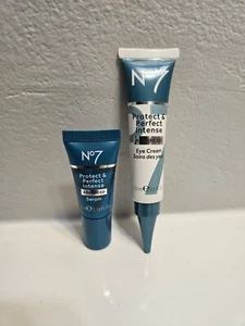 No7 Protect & Perfect Intense ADVANCED Eye Cream 0.5oz (15ml) & Advanced Serum - Picture 1 of 3