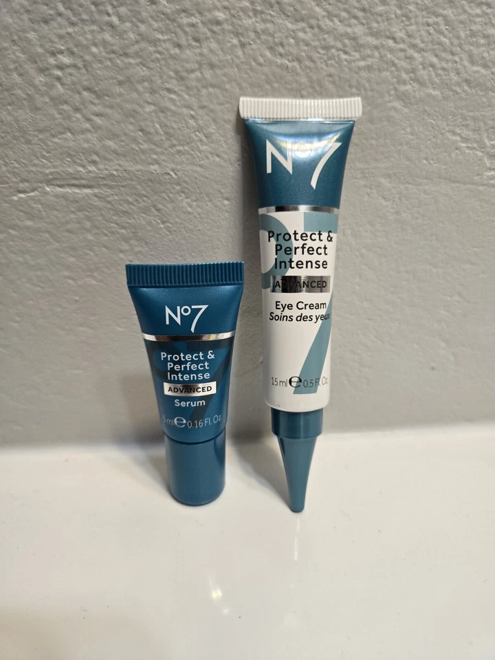 Creme para os olhos No7 Protect & Perfect Intense ADVANCED 0,5 oz (15 ml) e soro avançado - Imagem 1 de 3