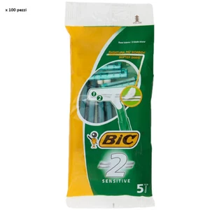 100pz Rasoio Bic 2 Sensitive doppia lama rasatura barba uomo - Imagen 1 de 1