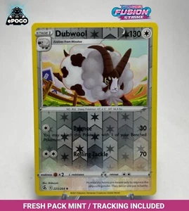Dubwool 223/264 Reverse Holo Pokemon TCG: Fusion Strike Card MINT SHIPPED TODAY - Picture 1 of 2