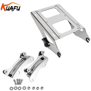 For Harley Touring 14-up Luggage Trunk Two-up Mount Rack W/ Docking Hardware Kit - Picture 1 of 13