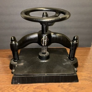 Antique 1890s Victorian BOOK PRESS Letter Copy Binding Cast Iron Heavy 55# BH Co - Picture 1 of 13